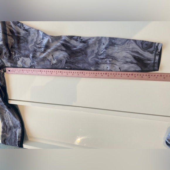 Varley Marble Legging and Sports Bra Set Blue Grey with Black Mesh Size Small - Picture 9 of 9